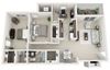 Coastline 2 bed floor plan Coastline 2 bed floor plan